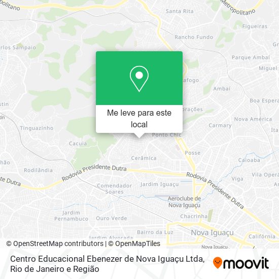 Centro Educacional Ebenezer de Nova Iguaçu Ltda mapa