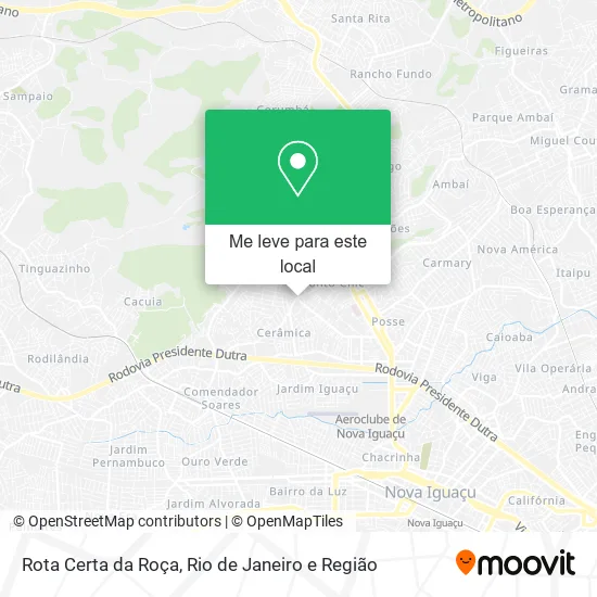 Rota Certa da Roça mapa