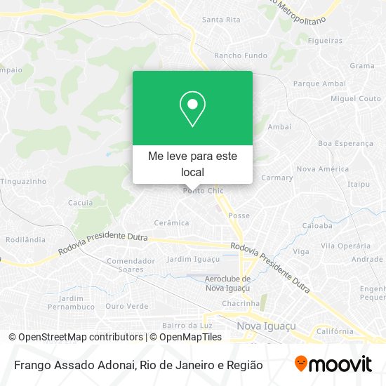 Frango Assado Adonai mapa