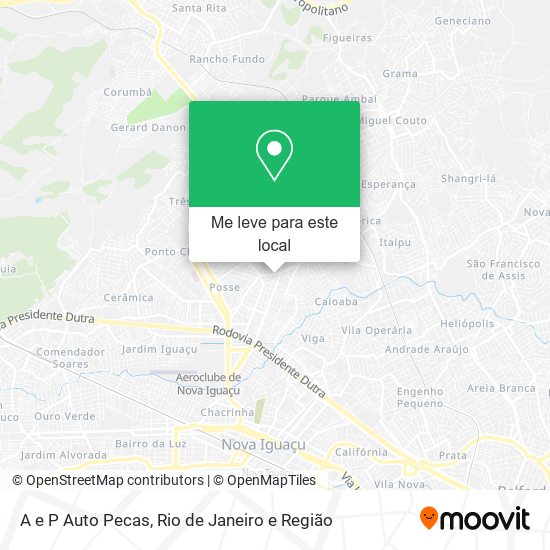 A e P Auto Pecas mapa