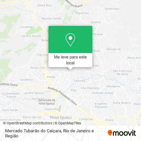 Mercado Tubarão do Caiçara mapa