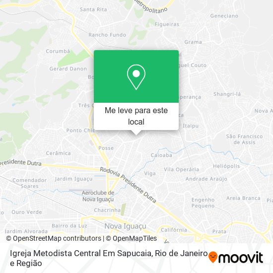 Igreja Metodista Central Em Sapucaia mapa