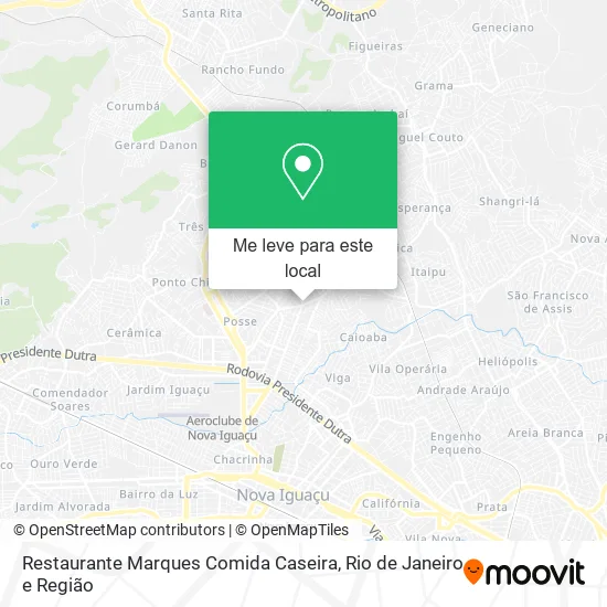 Restaurante Marques Comida Caseira mapa