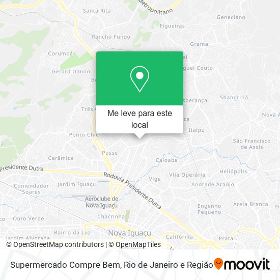 Supermercado Compre Bem mapa
