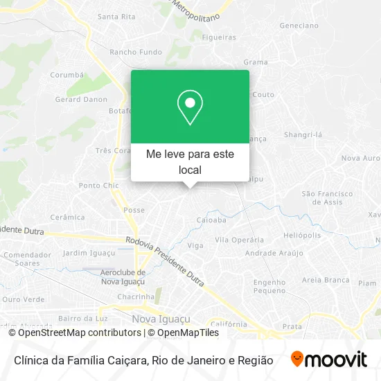 Clínica da Família Caiçara mapa