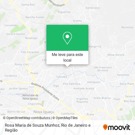 Rosa Maria de Souza Munhoz mapa