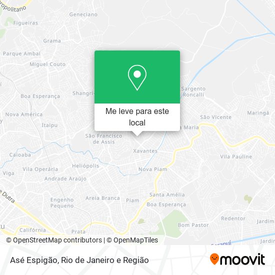 Asé Espigão mapa