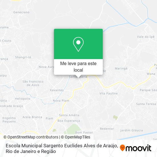 Escola Municipal Sargento Euclides Alves de Araújo mapa