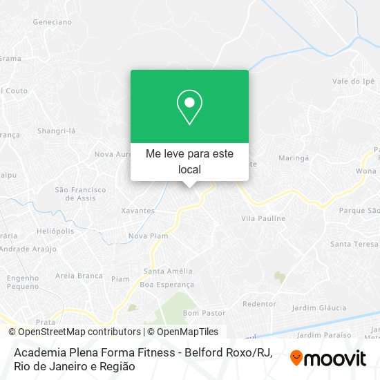 Academia Plena Forma Fitness - Belford Roxo / RJ mapa