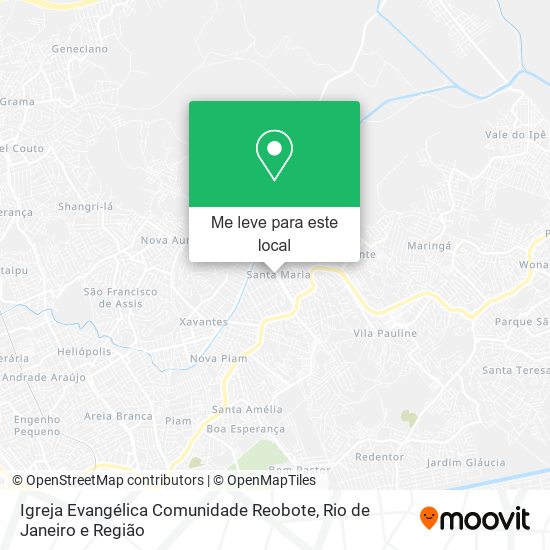 Igreja Evangélica Comunidade Reobote mapa