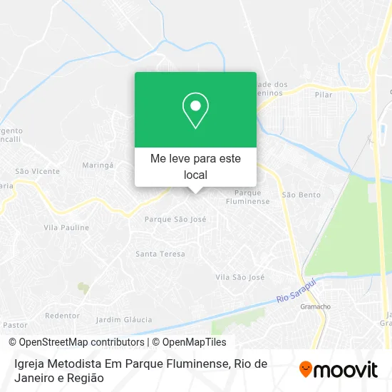 Igreja Metodista Em Parque Fluminense mapa