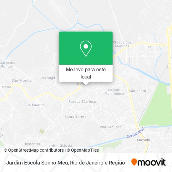 Jardim Escola Sonho Meu mapa