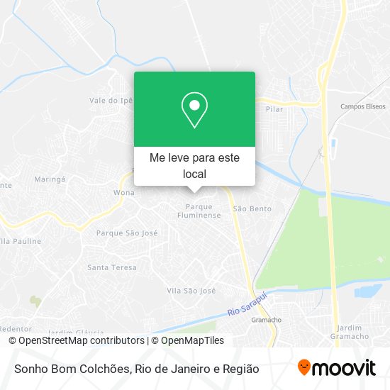 Sonho Bom Colchões mapa