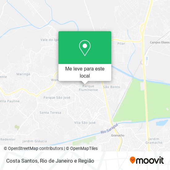 Costa Santos mapa