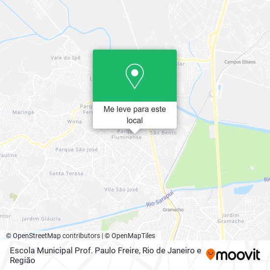 Escola Municipal Prof. Paulo Freire mapa