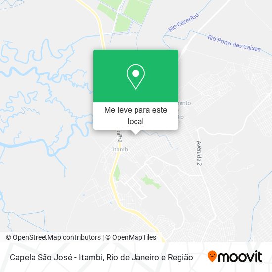 Capela São José - Itambi mapa