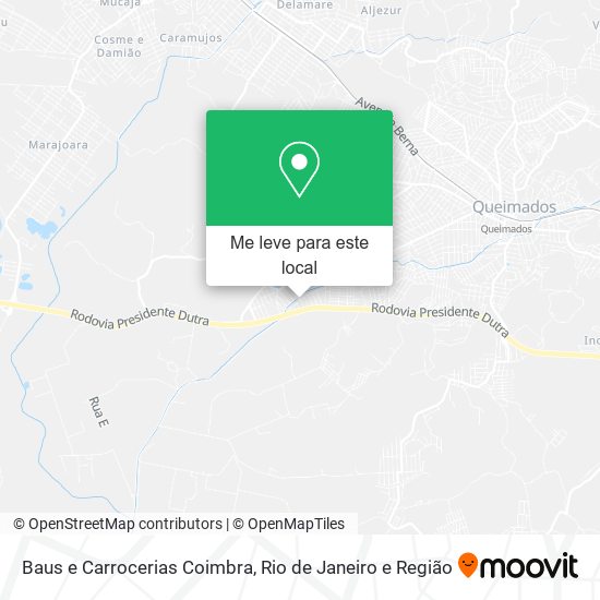 Baus e Carrocerias Coimbra mapa