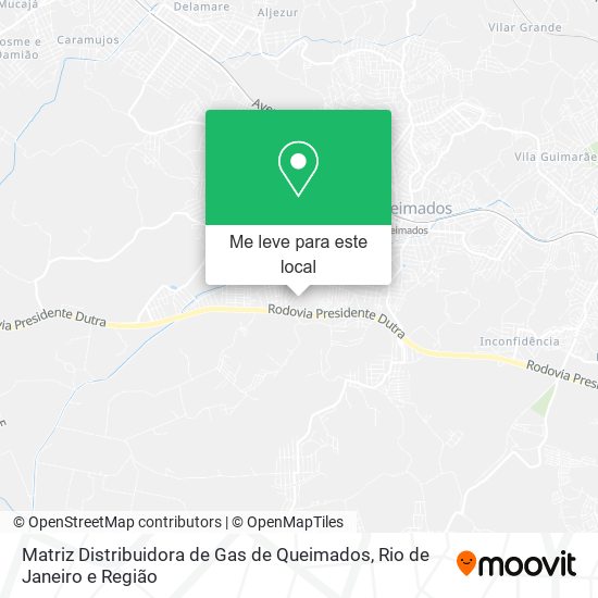 Matriz Distribuidora de Gas de Queimados mapa