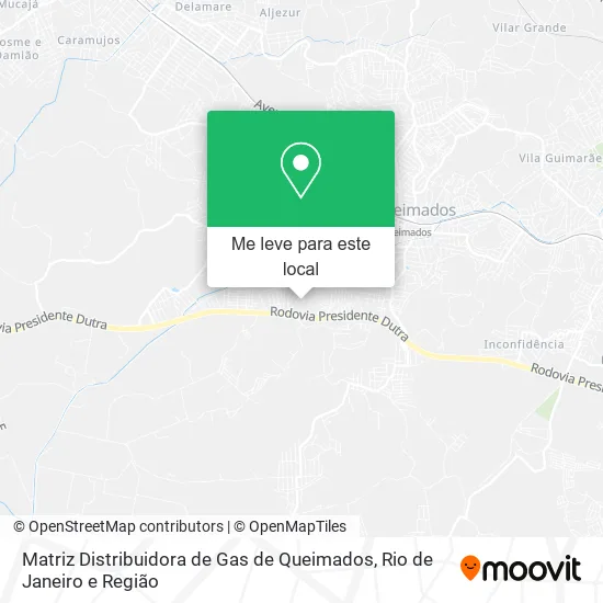 Matriz Distribuidora de Gas de Queimados mapa