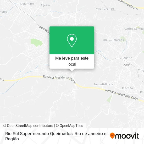 Rio Sul Supermercado Queimados mapa