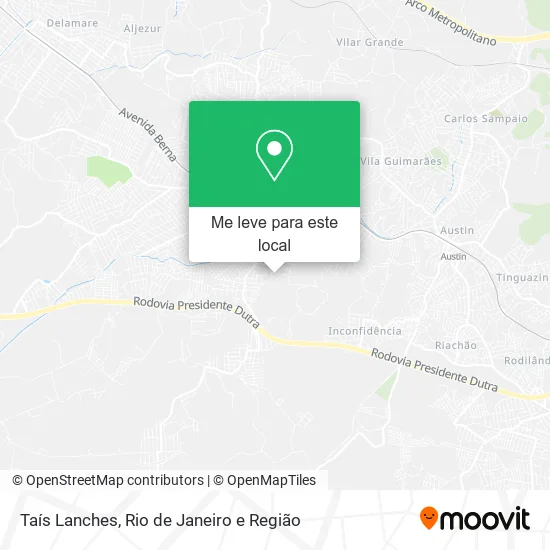 Taís Lanches mapa