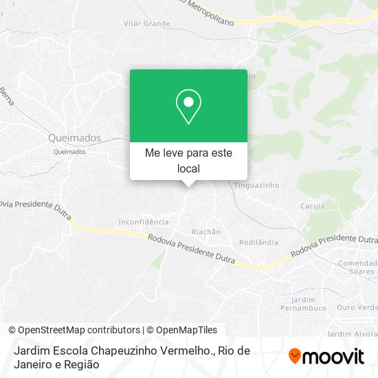 Jardim Escola Chapeuzinho Vermelho. mapa