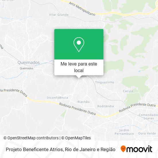 Projeto Beneficente Atrios mapa