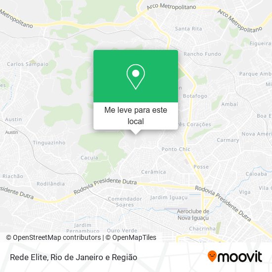 Rede Elite mapa