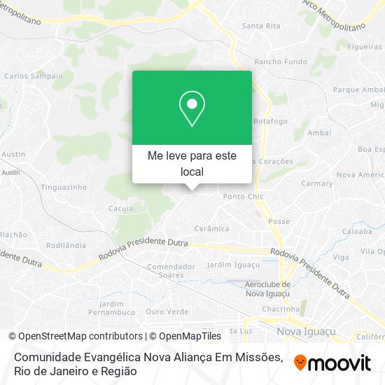 Comunidade Evangélica Nova Aliança Em Missões mapa