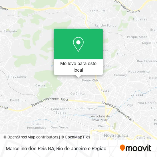 Marcelino dos Reis BA mapa