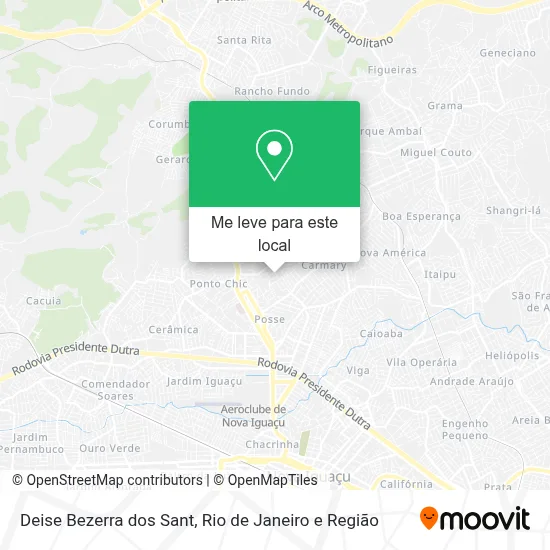 Deise Bezerra dos Sant mapa