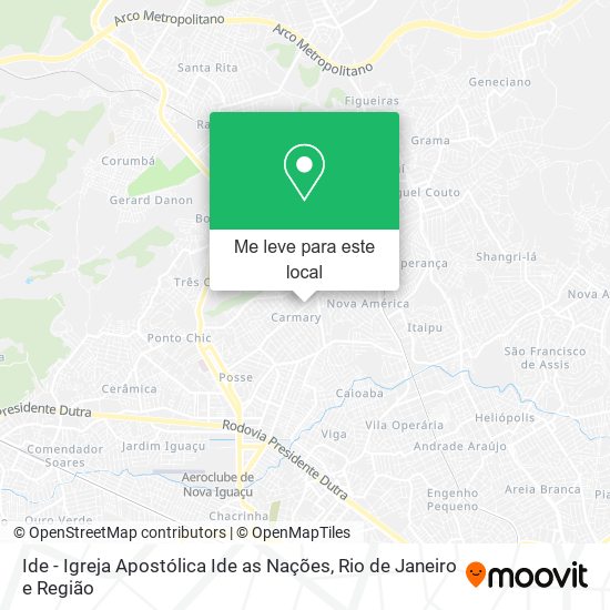 Ide - Igreja Apostólica Ide as Nações mapa