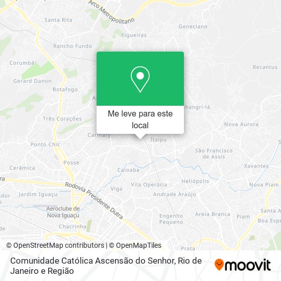 Comunidade Católica Ascensão do Senhor mapa