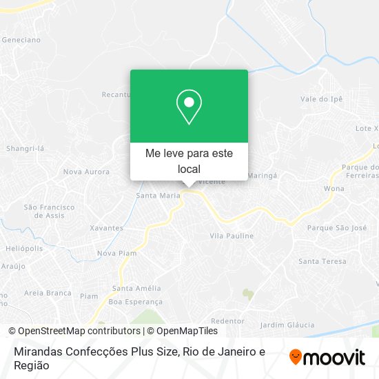 Mirandas Confecções Plus Size mapa