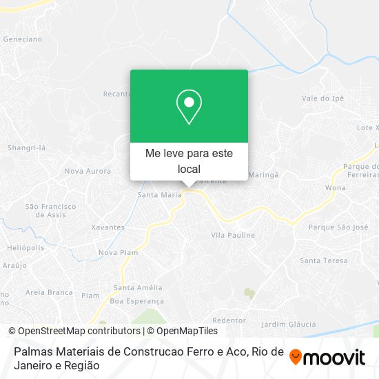 Palmas Materiais de Construcao Ferro e Aco mapa