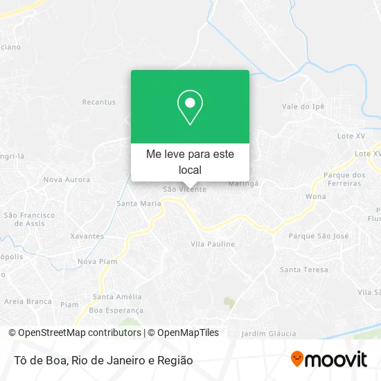 Tô de Boa mapa