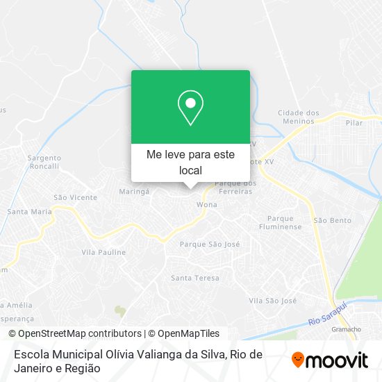 Escola Municipal Olívia Valianga da Silva mapa