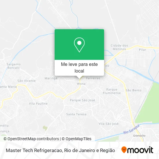 Master Tech Refrigeracao mapa