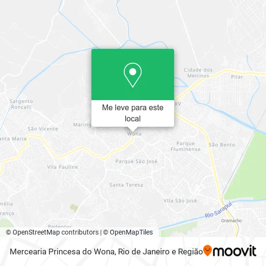 Mercearia Princesa do Wona mapa