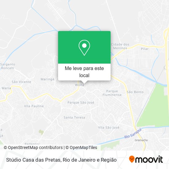 Stúdio Casa das Pretas mapa