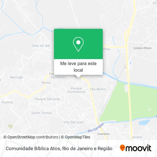 Comunidade Bíblica Atos mapa