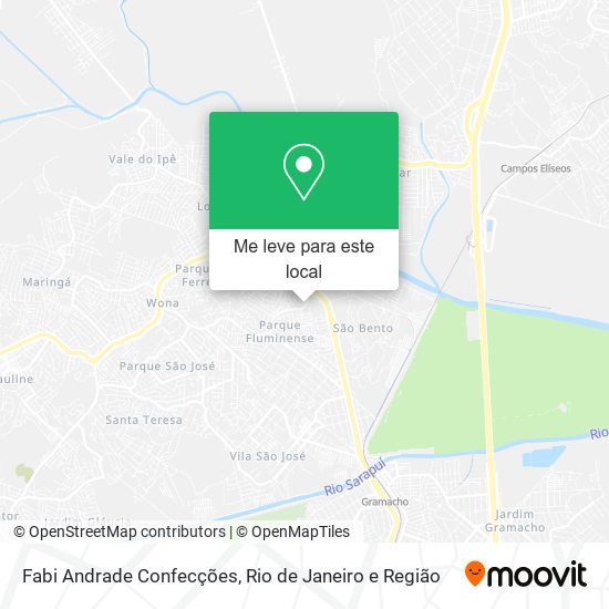 Fabi Andrade Confecções mapa