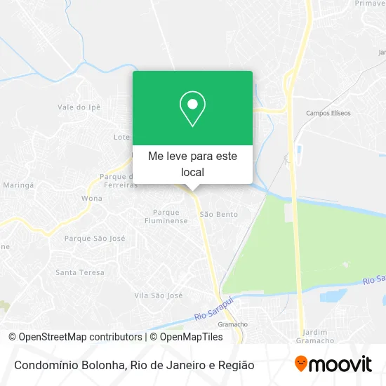 Condomínio Bolonha mapa