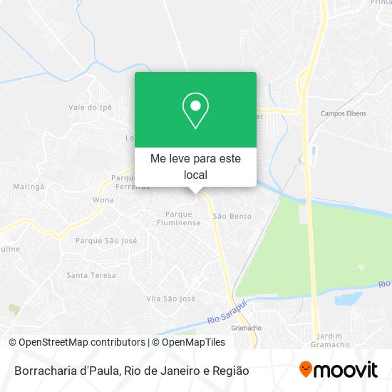 Borracharia d'Paula mapa