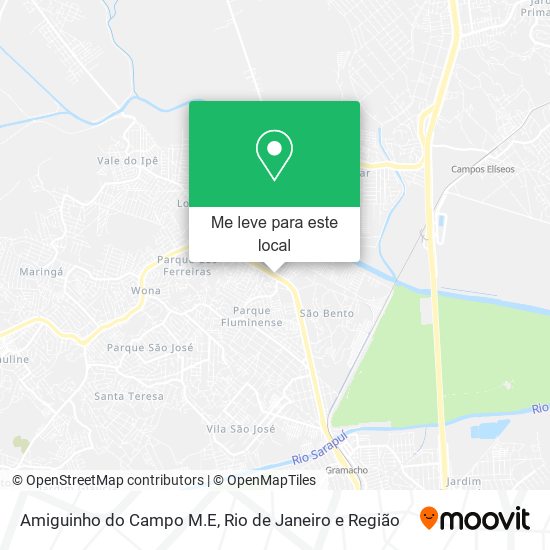 Amiguinho do Campo M.E mapa