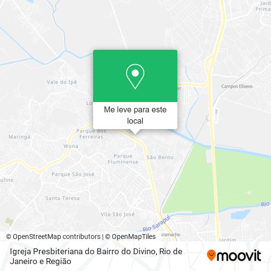Igreja Presbiteriana do Bairro do Divino mapa