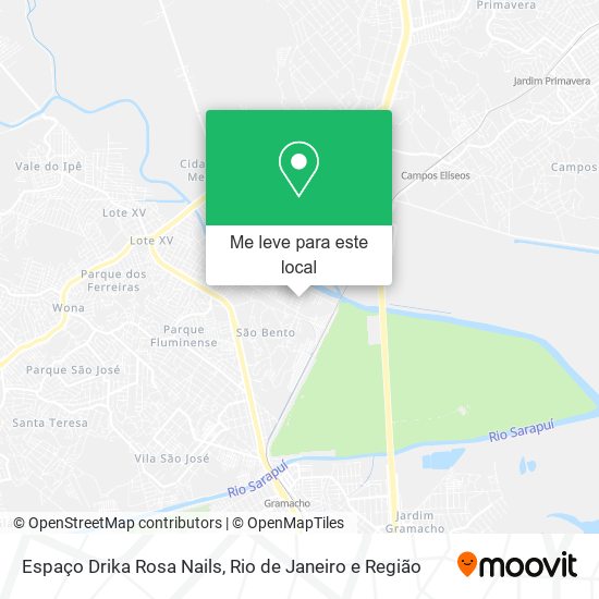 Espaço Drika Rosa Nails mapa