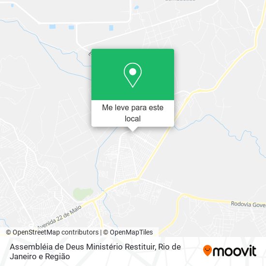 Assembléia de Deus Ministério Restituir mapa