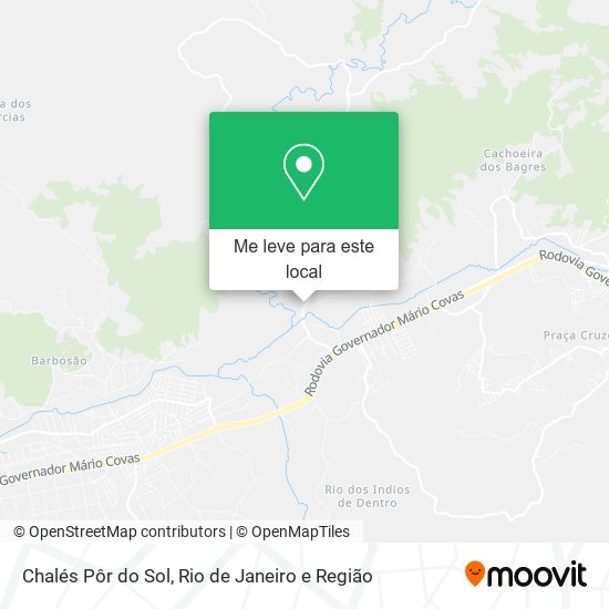 Chalés Pôr do Sol mapa