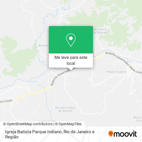 Igreja Batista Parque Indiano mapa